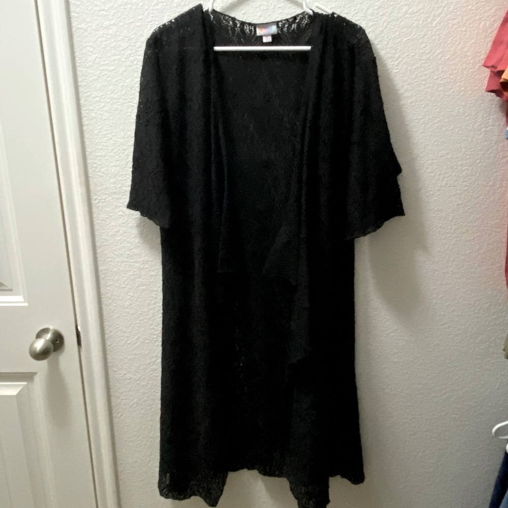 Black Lace Kimono